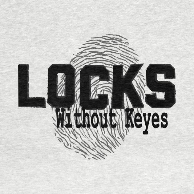 Locks Without Keyes with Print (Black) by locksdaily